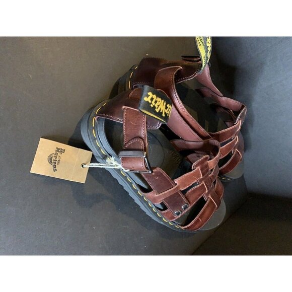 Doc Dr. Martens Terry Platform Brown Charro Sandals Unisex M 13 EU 47 NWT - Picture 4 of 12